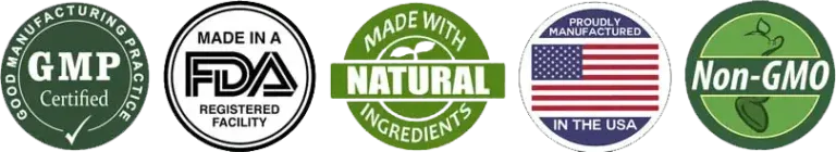 Made in USA | GMP Certified | FDA Registered | 100% Natural | Non-GMO